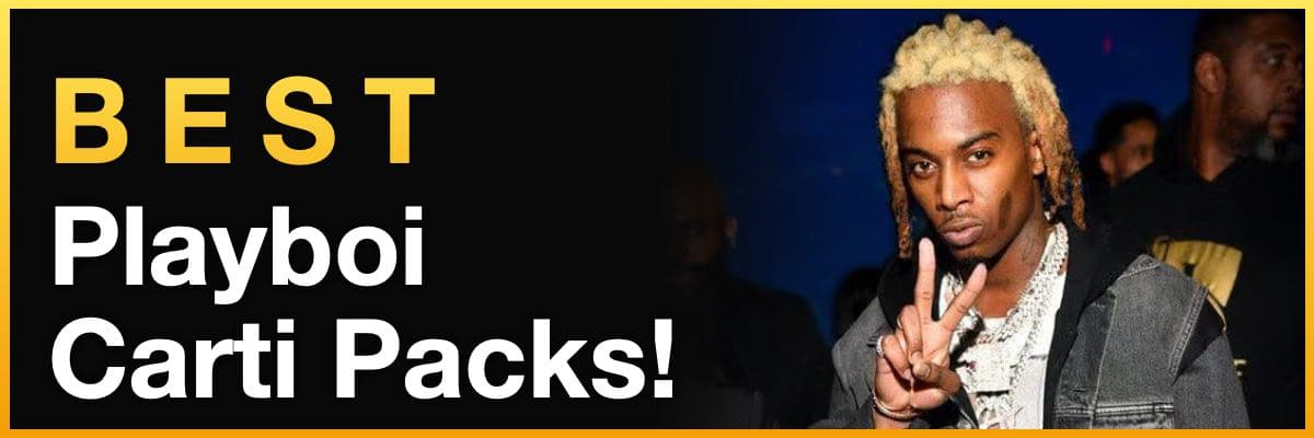 Best Playboi Carti Packs banner featuring a portrait of the artist
