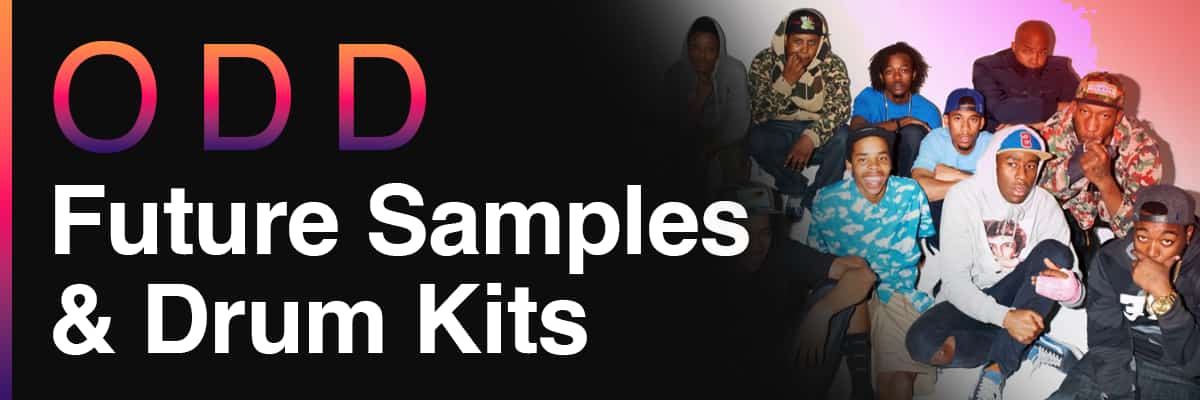 Odd Future Samples & Drum Kits banner featuring the original collective members