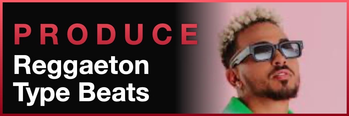 Produce Reggaeton Type Beats banner featuring a portrait of artist Ozuna